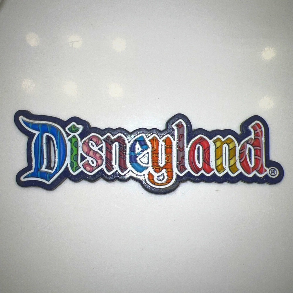 Disneyland Anaheim CA Spell Out 5.5" Colorful Fridge Magnet Souvenir
